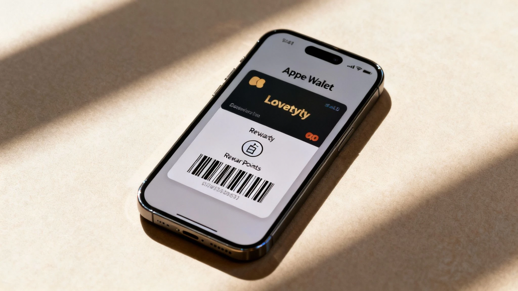 A customer holding a smartphone displaying a digital loyalty card in an app.